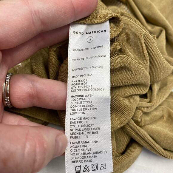 GOOD AMERICAN Wrap-effect stretch-jersey top size 3 (b18) - Picture 10 of 10